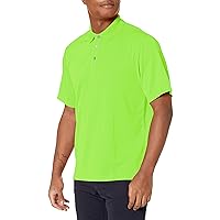 PGA TOUR Men's Short Sleeve Airflux Solid Mesh Polo Shirt