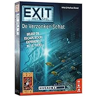 999 Games - EXIT - The Sunken Treasure Brain Breaker - from 10 Years Old - Nominated for Toys of The Year 2018, Inka & Markus Brand - Real-time, Social Deduction - for 1 to 4 Players - 999-EXI08
