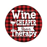 Wine Cheaper Than Therapy Stickers 50 Pcs Fresh Fruit Decals Stickers Red Wine Grape Durable Water Bottle Stickers Decals Stickers for Water Bottles Suitcase Laptop Phone 4inch