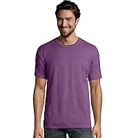 Men's 5.5 oz., 100% Ringspun Cotton Garment-Dyed T-Shirt 2XL PURPLE PLM RAISN