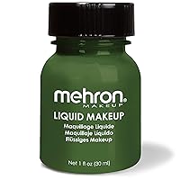 Mehron Makeup Liquid Face and Body Paint (1 oz) (GREEN)
