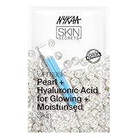 Nykaa Naturals Skin Secrets Bubble Sheet Mask, Pearl and Hyaluronic Acid, 0.67 oz - Face Sheet Mask to Improve Skin Texture - Hydrating Sheet Mask