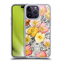 Head Case Designs Officially Licensed Micklyn Le Feuvre Collage of Flowers and Pattern Florals 2 Soft Gel Case Compatible with Apple iPhone 14 Pro Max and Compatible with MagSafe Accessories