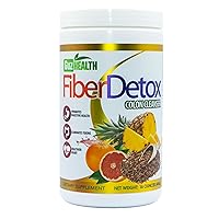 Colon Cleanser Fiber Detox GuzHealth - Eliminate Toxins, Constipation Relief, Improve Digestion - 30-Day Supply - w/Measuring Scoop