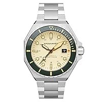 Spinnaker Mens 44mm Dumas Automatic 3 Hands Watch with Solid Stainless Steel Bracelet SP-5081