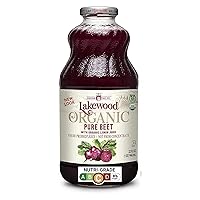 Lakewood Organic Beet Juice, 32 Fl Oz (Pack of 1) Package May Vary