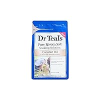 Dr Teal's Pure Epsom Salt Soaking Solution Coconut Oil 3lbs , pack of 1