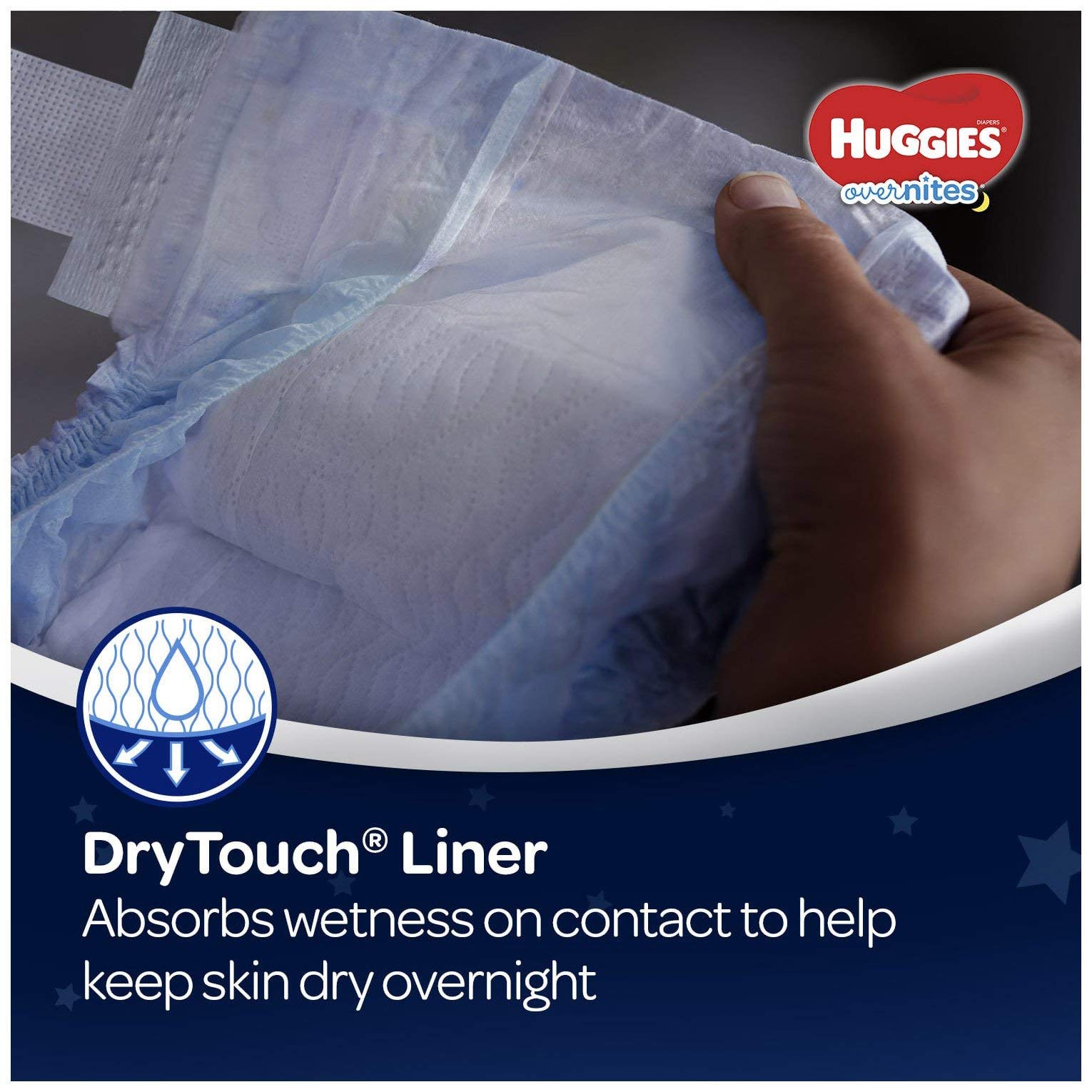 Huggies Overnites Nighttime Diapers, Size 5, 58 Ct