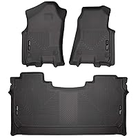 Husky Liners - Weatherbeater | Fits 2019-2024 Ram 1500 Crew Cab w/ Factory Underseat Storage, Front & 2nd Row Liner-Black, 3 pc. | 94001