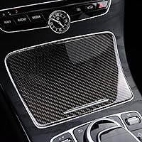 For Mercedes C Class W205 C180 C200 GLC Auto parts Carbon Fiber Interior Water Cup Holder Panel Cover Trim Sticker Car Interior Accessories A