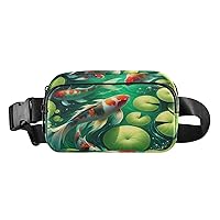 Cross Body Fanny Pack Koi-fish-under-water Fashion Waist Packs Unisex Belt Bag