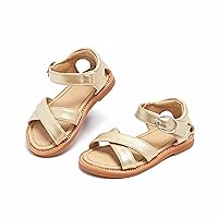 Girl's Open Toe Flat Sandals Summer Casual Toddler Sandals Shoes