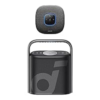 Anker PowerConf S3 Speakerphone & Soundcore Motion X500 Bluetooth Speaker with Spatial Audio, Hi-Res Sound, 3-Channel Audio
