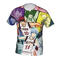 Anime Kuroko's Basketball T Shirt Man's Summer O-Neck Tops Casual Short Sleeves Tee