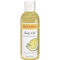 Skin Care, Body Oil With Lemon and Vitamin E, 100% Natural, 5 Ounce (Packaging May Vary)