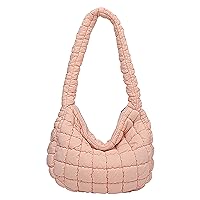 Quilted Tote Bag for Women Puffer Bag Lightweight Padding Shoulder Bag Hobo Bag Satchel Handbag Cloud Bag with Zip 2024