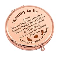 Mommy to Be Gifts Congratulations Gift for First Time Mom Compact Makeup Mirror for Wife New Mom Pregnancy Announcement Gift Mother to Be Ideas Thank You Gift Folding Makeup Mirror