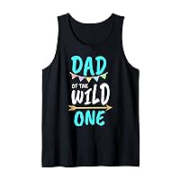Mens Dad Of The Wild One Daddy Tank Top