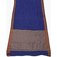 Purple Vintage Sari Georgette Sewing Fabric Indian Women's Saree Art Décor