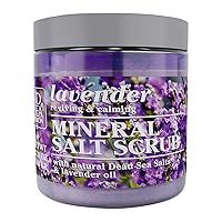 Dead Sea Collection Lavender Salt Body Scrub - Large 23.28 OZ - with Organic Oils and Natural Dead Sea Minerals