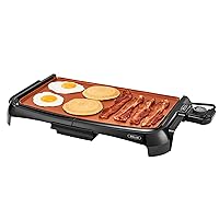 BELLA Griddle Ceramic Copper TI, Healthy-Eco Non-stick Coating, Hassle-Free Clean Up, Large Submersible Cooking Surface, 10