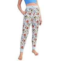 Women's Cotton Jogger Pajama Pants With Pockets (Extended Size Range)