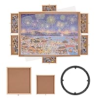 VEVOR 2000 Piece Puzzle Board with 6 Drawers and Cover, 40.2