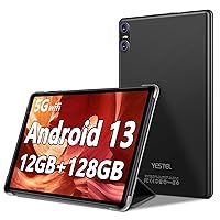 YESTEL 2024 Latest Tablet Android 13 Tablet 10.1 inch with Octa-Core Processor,12GB RAM+128GB ROM (Expand to 1TB),IPS HD Display,WiFi, Bluetooth, GPS,6000mAh,with Case-Black