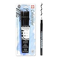 SAKURA Pigma Calligrapher Brush Pens - Archival Black Ink Pens - Pens for Lettering and Modern Calligraphy - Black Ink - 1 mm, 2 mm, & 3 mm Nibs - 3 Pack