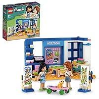 Lego Friends Liann's Room 41739, Art-Themed Bedroom Playset with Liann & Autumn Mini-Dolls, Collectible Toy for Girls and Boys 6 Plus Years Old