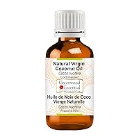 Natural Virgin Coconut Oil (Cocos nucifera) Cold Pressed 30ml (1 oz)