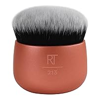 Real Techniques Foundation Makeup Blender, Kabuki Brush For Face or Body Makeup, Works With Liquid or Cream Foundation, No Handle, Blend & Buff Makeup, Dense Synthetic Bristles, 1 Count