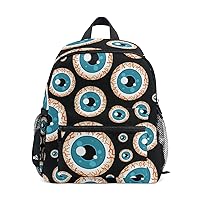 Kids Backpack Funny Eyeballs Nursery Bags for Preschool Children