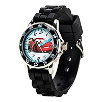 Disney Pixar Cars Lightning McQueen Time-Teaching Watch for Kids with Interactive Racing Dial