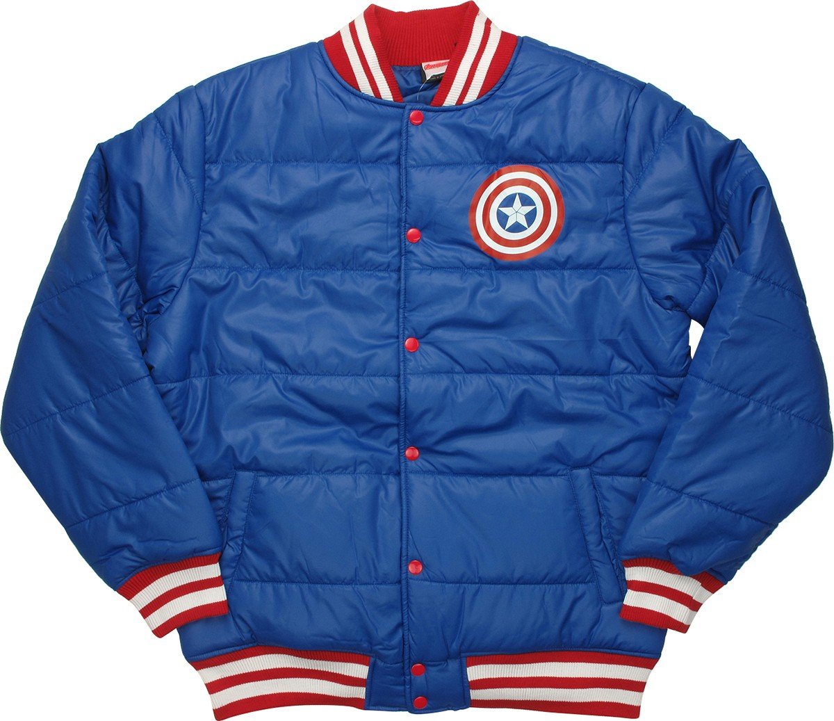 Marvel Captain America Proud Leader Adult Puff Jacket