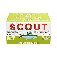 SCOUT Rainbow Trout with Dill | Responsibly Sourced Seafood Tins | Rainbow Trout in BPA-Free, Recyclable Cans (Pack of 1 x 90g tins)