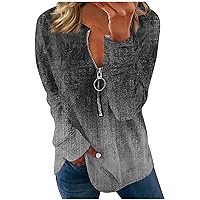 Winter Clothes Woman,Ladies Casual Fashion Print Long Sleeve Round Neck Pullover T-Shirt Top