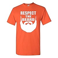City Shirts Mens Respect The Beard Adult T-Shirt Tee