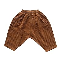 Toddler Boy Girl Corduroy with Elastic Solid Color Casual Pants Size 5t Boys Clothes 12-18 Month Boy Pants