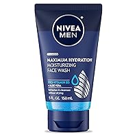 Men Maximum Hydration Moisturizing Face Wash with Aloe Vera, 5 Fl Oz Tube