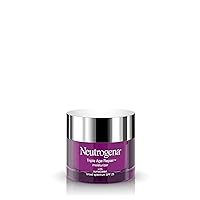 Neutrogena Triple Age Repair Anti-Aging Daily Facial Moisturizer with SPF 25 Sunscreen & Vitamin C, Firming Face & Neck Cream for Dark Spots with Glycerin & Shea Butter, 1.7 Ounce