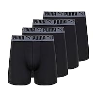 PUMA Men's 4 Pack Active Stretch Boxer Briefs