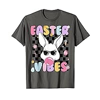 Bunny Face Sunglasses Bubblegum Retro Easter Vibes T-Shirt