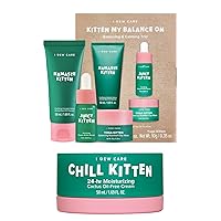 I Dew Care Skincare Set - Kitten My Balance On + Moisturizer Face Cream - Chill Kitten, 1.69 Fl Oz Bundle