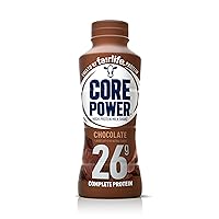 Fairlife Core Power 26g Protein Milk Shakes, Ready To Drink for Workout Recovery, Chocolate, 14 Fl Oz