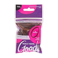 Ouchless Womens Polyband Elastic Hair Tie - 150 Count, Brown - Fine Hair - Hair Accessories to Style With Ease and Keep Your Hair Secured - Perfect for Fun and Unique Hairstyles - Pain-Free
