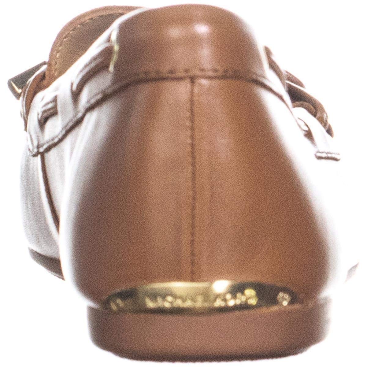 Michael Kors SUTTON MOC Brown Leather Moccasin Loafer Shoes Women Sz 5 M   eBay
