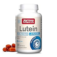 Jarrow Formulas Lutein 20 mg With Zeaxanthin, Dietary Supplement for Visual Function and Macular Health Support, 120 Softgels, 120 Day Supply
