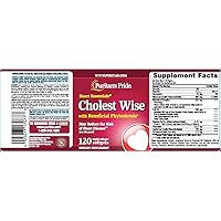Puritan's Pride Heart Essentials Cholest Wise with Plant Sterols-120 Softgels