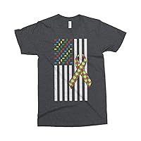 Threadrock Men's Autism Awareness Flag T-Shirt